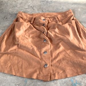tan skirt